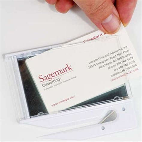 envelope opener for business card.